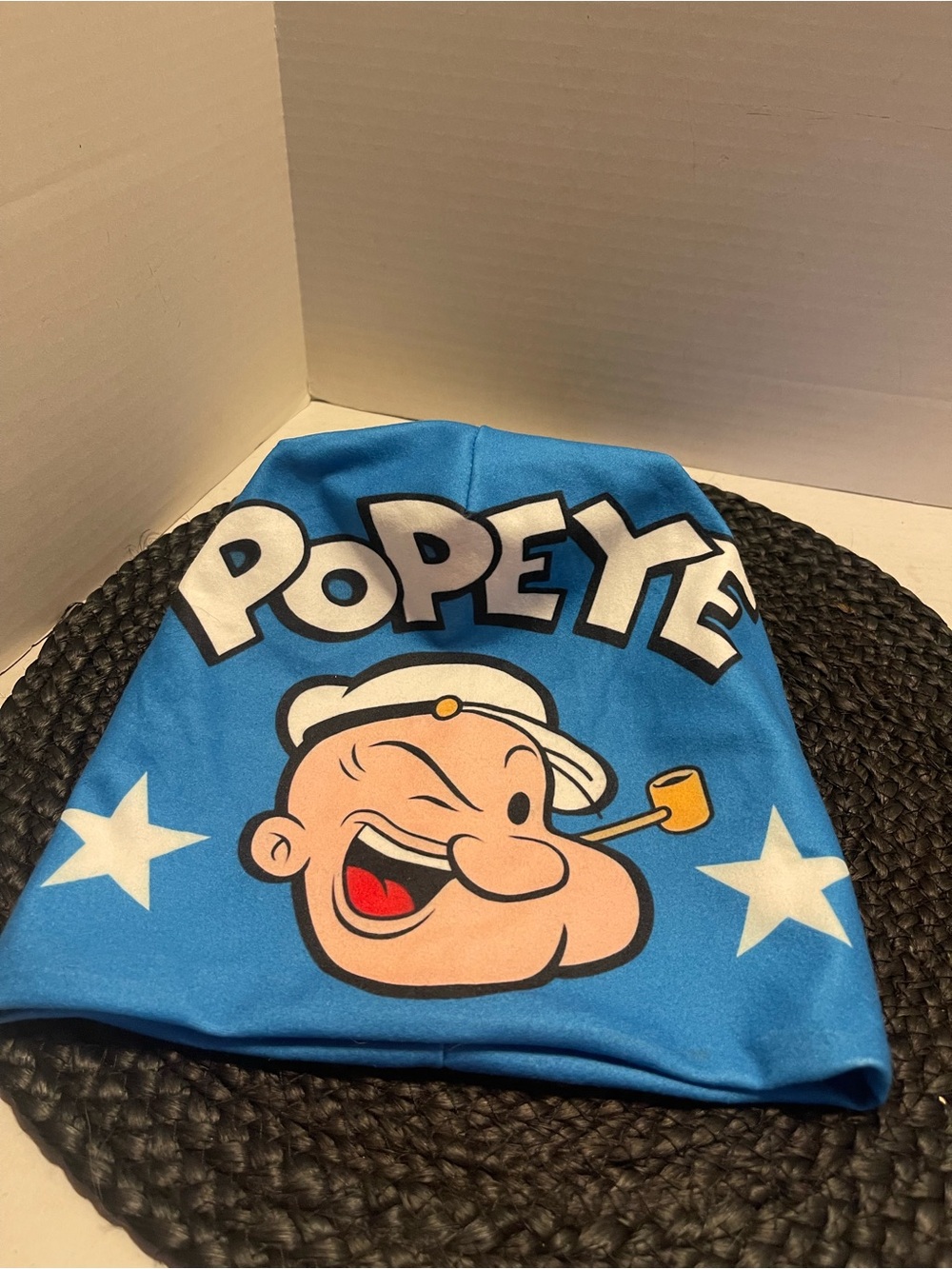 Popeye Blue, Red with stars Graphic Beanie Hat